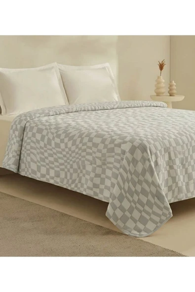 Dolce Bonita Home Wellsoft Square Battaniye 200x220 Bej - Uyku Bandı Hediyeli ürün görseli 1