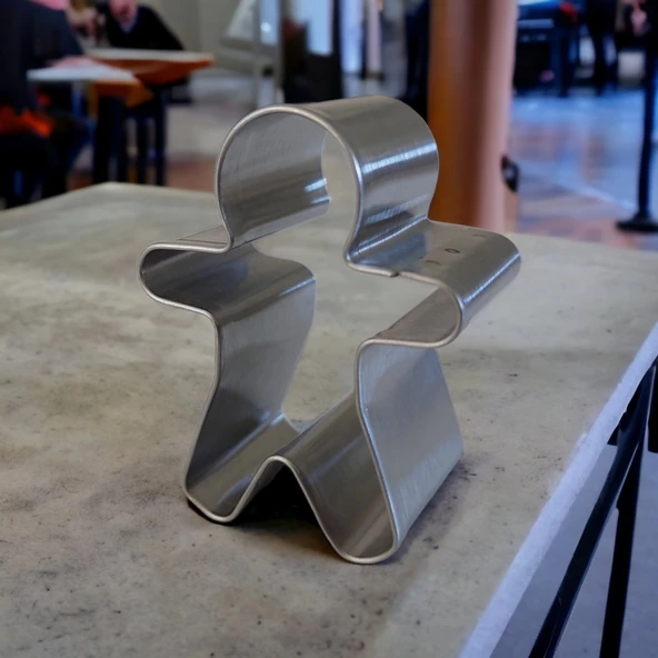Metal Kurabiye Kopatı | Adam Kurabiye Kalıbı 7 cm ürün görseli 1
