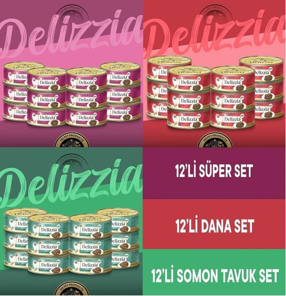 Reflex Plus Delizzia Yetişkin Kedi Maması 36 lı Karışık Set ürün görseli 1