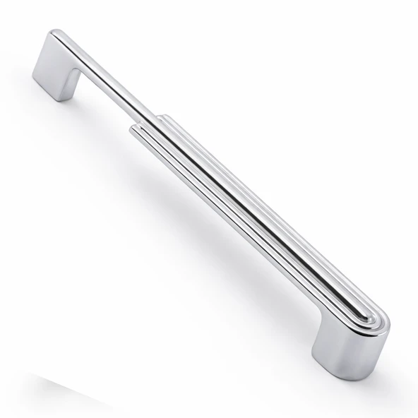 Yıldız 160 mm Gümüş Krom Metal Kulp Mobilya Çekmece Dolap Kapak Kulpu Dayanıklı Kulbu Kulpları Siyah ürün görseli 1