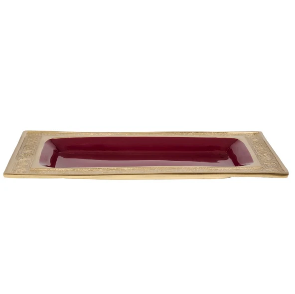 BORDO  DİKDÖRTGEN SERVİS 30*20*2 CM ürün görseli 1