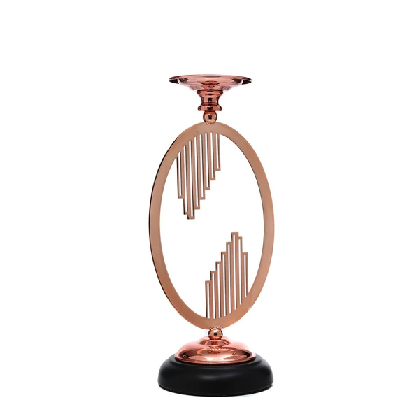 BRONZ  ÇEMBER ŞAMDAN 12*12*32 CM ürün görseli 1