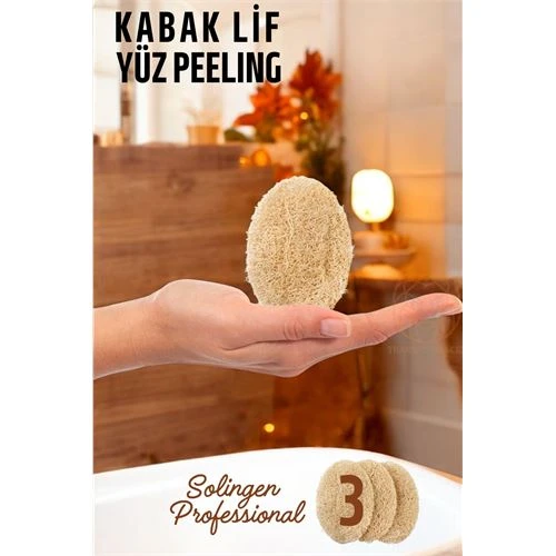 HSNET Yüz Peeling Kabak Lifi 3 adet Solingen Professional ürün görseli 1