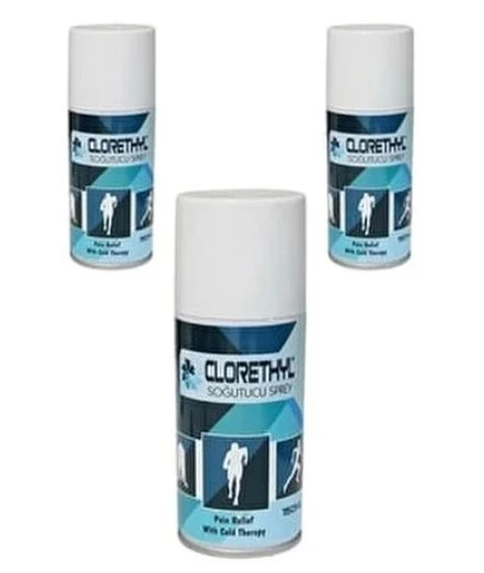 Schutz Clorethyl Plus Soğutucu Sprey 150 Ml 3'Lü PAKET (SKT:12/2029) ürün görseli 1