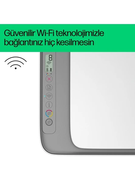 HP DeskJet Ink Advantage 2876 Kablosuz All-in-One Renkli Yazıcı, Fotokopi Makinesi, Tarayıcı, 6W7E6C ürün görseli 1