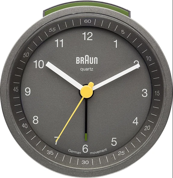 BRAUN BNC007GYGY ALARMLI MASA SAATİ IŞIKLI GRİ ürün görseli 1