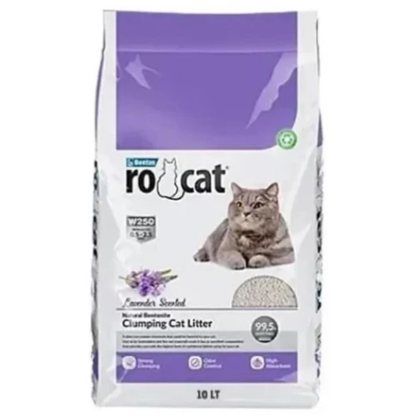 ROCAT KEDİ KUMU LAVANTA KOKULU 10 L ürün görseli 1