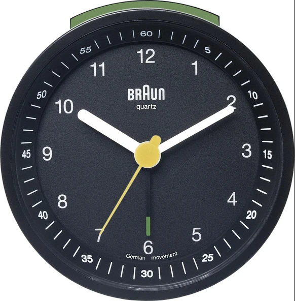 BRAUN BNC007BKBK ALARMLI MASA SAATİ IŞIKLI SİYAH ürün görseli 1