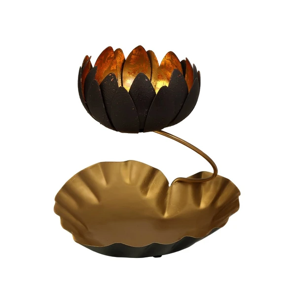 LOTUS 2 Lİ MUMLUK 24*24*24 CM ürün görseli 1