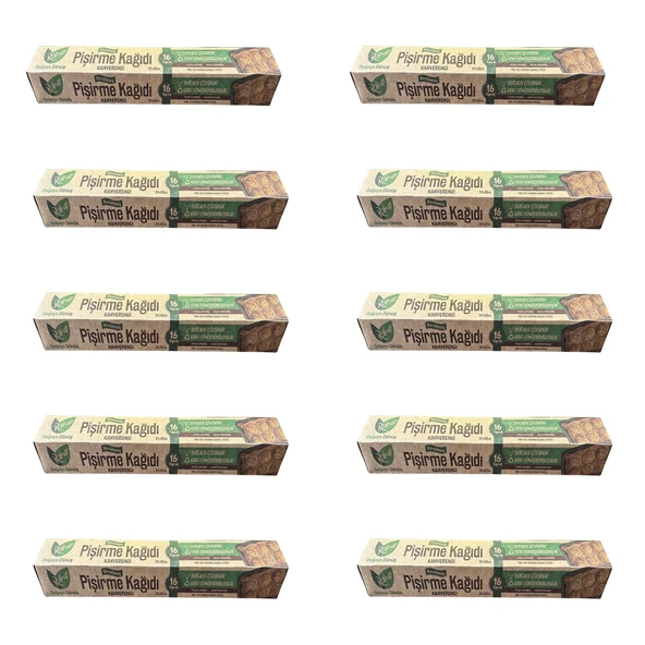 Roll-Up Ağartılmamış Doğal Kesimli Fırın Pişirme Kızartma Kağıdı - 42x37 Cm. - 16 Yaprak - 10 Kutu ürün görseli 1