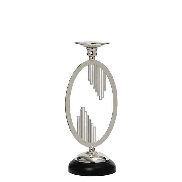 SILVER  ÇEMBER ŞAMDAN 12*12*32 CM ürün görseli 1