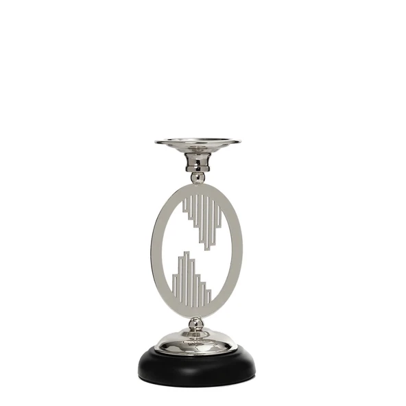 SILVER  ÇEMBER ŞAMDAN12*12*24CM ürün görseli 1
