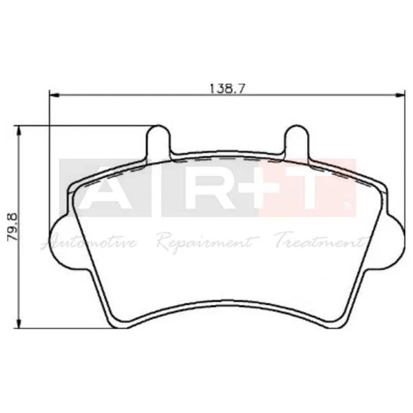 ART ÖN BALATA RENAULT MASTER (01-) OPEL MOVANO (01-) ürün görseli 1