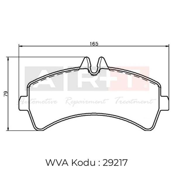 ART ARKA BALATA VW CRAFTER (06-) ÇİFT TEKER MERCEDES SPRİNTER (06-) ÇİFT TEKER ürün görseli 1