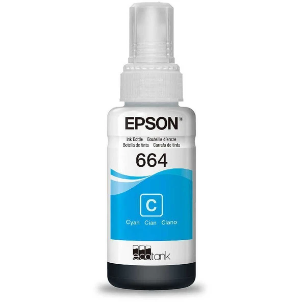 EPSON T6642 MAVİ (CYAN) MÜREKKEP (L110-L200-L550-L355) ürün görseli 1