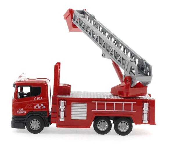 Die Cast Sürtmeli Merdivenli İtfaiye Aracı - Resim 4