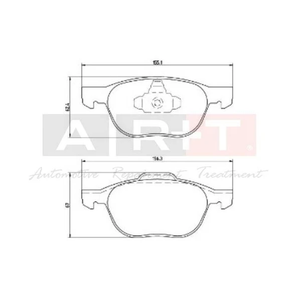 DİSK FREN BALATASI ÖN FORD C-MAX FOCUS C-MAX 03-2007 FOCUS 04> GRAND C-MAX 10> KUGA I-II ürün görseli 1