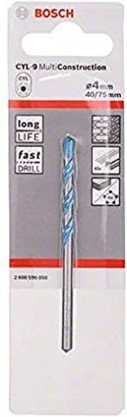 BOSCH CYL-9 MC Çok Amaçlı Matkap Ucu 4*75 mm 2.608.900.604 ürün görseli 1