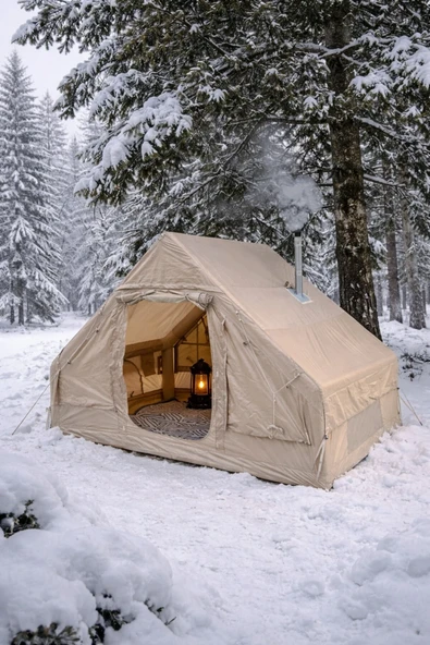 Realx 6 Kişilik Su Geçirmez 4 Mevsim şişme Kamp çadırı 300x210x200 Cm Kolay Kurulum özelliği