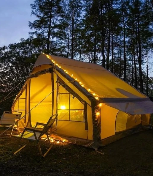 Realx 6 Kişilik Su Geçirmez 4 Mevsim şişme Kamp çadırı 300x210x200 Cm Kolay Kurulum özelliği