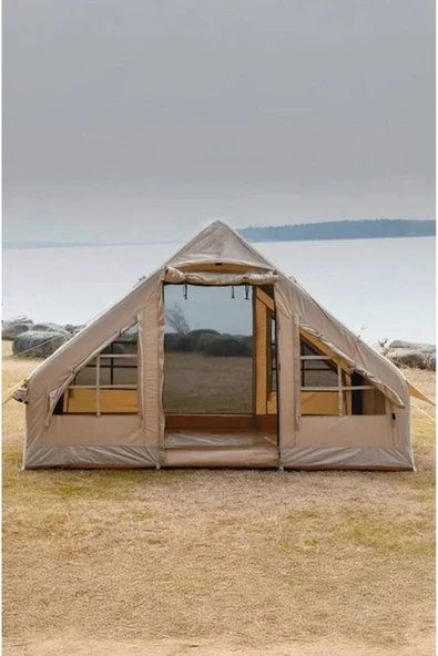 Realx 6 Kişilik Su Geçirmez 4 Mevsim şişme Kamp çadırı 300x210x200 Cm Kolay Kurulum özelliği