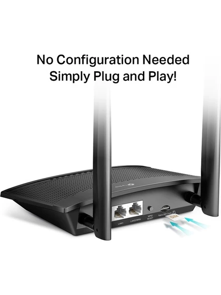 TL-MR100 | Kablosuz 4G LTE Router | N300 Mbps | 4G/3G SIM Yuvası Konuk Ağı ürün görseli 1