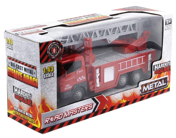 Die Cast Sürtmeli Merdivenli İtfaiye Aracı - Resim 6