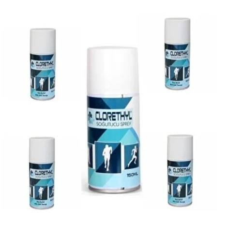 Schutz Clorethyl Plus Soğutucu Sprey 150 Ml 5'Li PAKET (SKT:12/2029) ürün görseli 1
