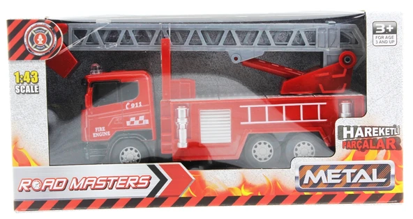 Die Cast Sürtmeli Merdivenli İtfaiye Aracı - Resim 2