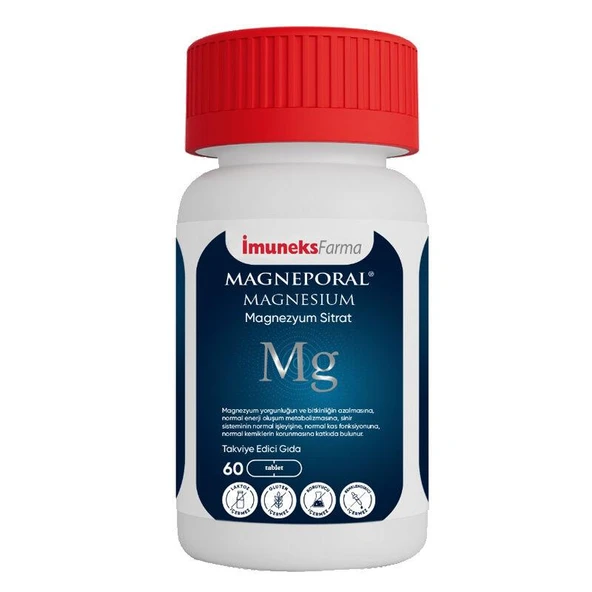 İmuneks Farma Magneporal Takviye Edici Gıda 60 Tablet ürün görseli 1