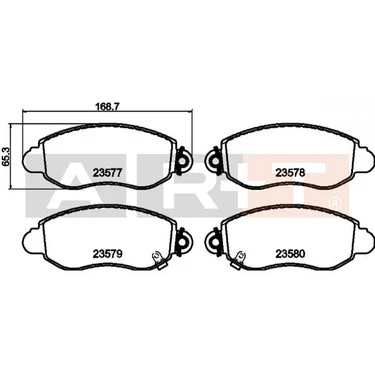 ART ÖN BALATA FORD TRANSİT V184 (00-06) ürün görseli 1