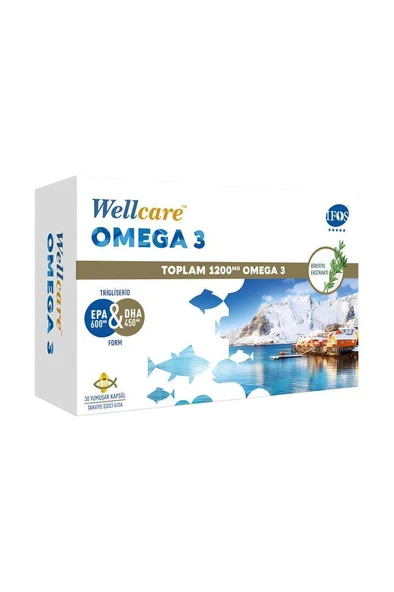 Wellcare Omega 3 1200 mg 30 Kapsül ürün görseli 1