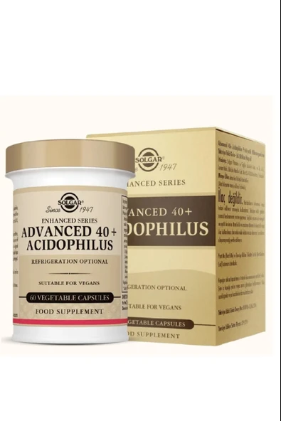 Solgar Advanced 40+ Acidophilus 60 Kapsül ürün görseli 1