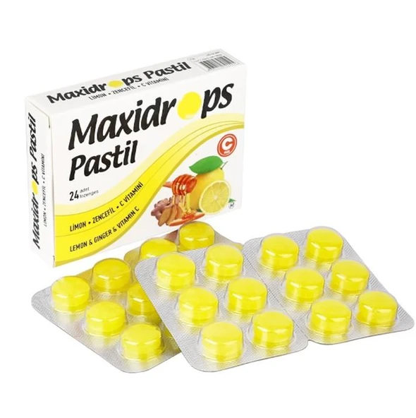 Maxidrops Bal Limon 24 Drops (SKT:05/2029) ürün görseli 1