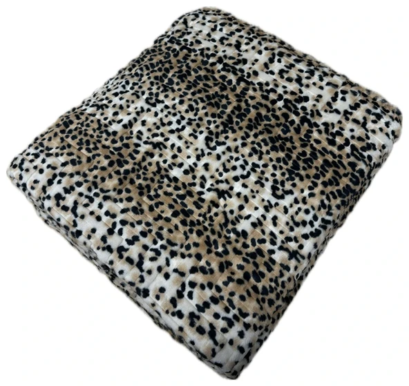 AKSU Çift Kişilik Battaniye Yumuşak Kabartmalı Yeni Sezon Kışlık Battaniye 220X240 Leopar Desen ürün görseli 1