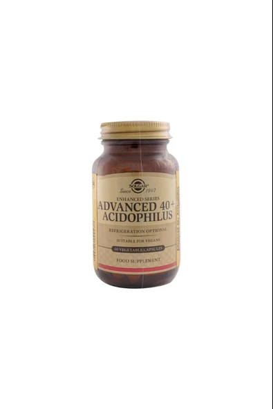 Solgar Advanced 40+ Acidophilus 60 Kapsül ürün görseli 1