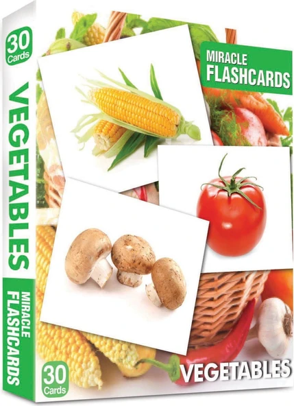 Miracle Flashcards - Vegetables ürün görseli 1