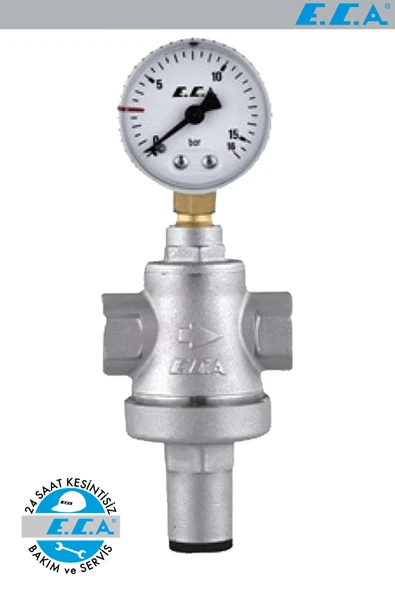 Eca 3/4 Manometreli Rakorsuz Basınç Düşürücü Regülatörü 602111010 ürün görseli 1