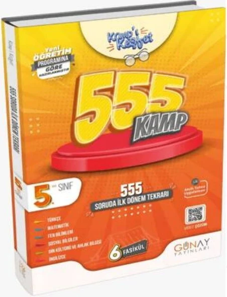 Günay Yayınları 5. Sınıf İlk Dönem Kamp Kitabı 555 Kamp ürün görseli 1