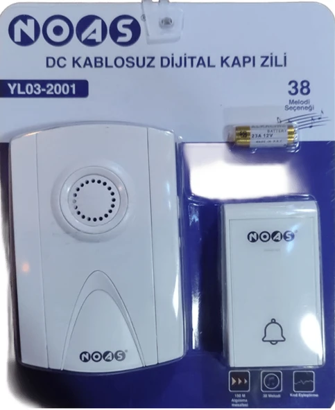 Noas Kablosuz Dijital Kapı Zili YL03-2001 - Resim 2
