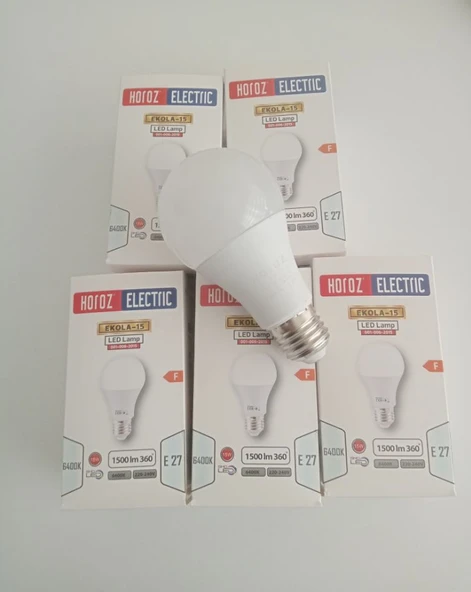 HOROZ 15 WATT LED AMPUL 5 ADET ürün görseli 1