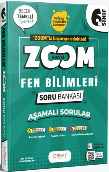 Günay Yayınları 6. Sınıf Fen Bilimleri Zoom Soru Bankası ürün görseli 1