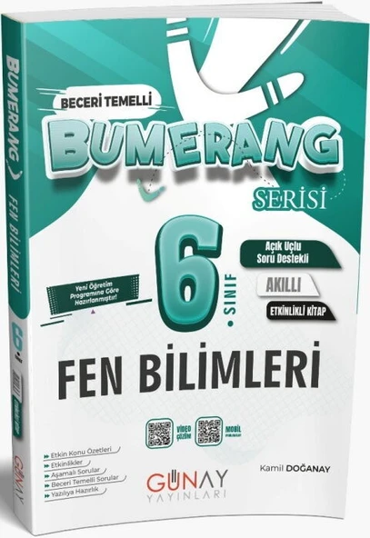 Günay Yayınları 6. Sınıf Fen Bilimleri Etkinlikli Bumerang Serisi ürün görseli 1