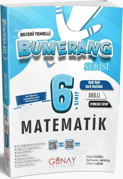 Günay Yayınları 6. Sınıf Matematik Etkinlikli Bumerang Serisi ürün görseli 1