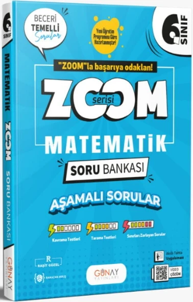 Günay Yayınları 6. Sınıf Matematik Zoom Soru Bankası ürün görseli 1