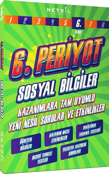Netbil Yayıncılık 6. Sınıf Sosyal Bilgiler Periyot ürün görseli 1