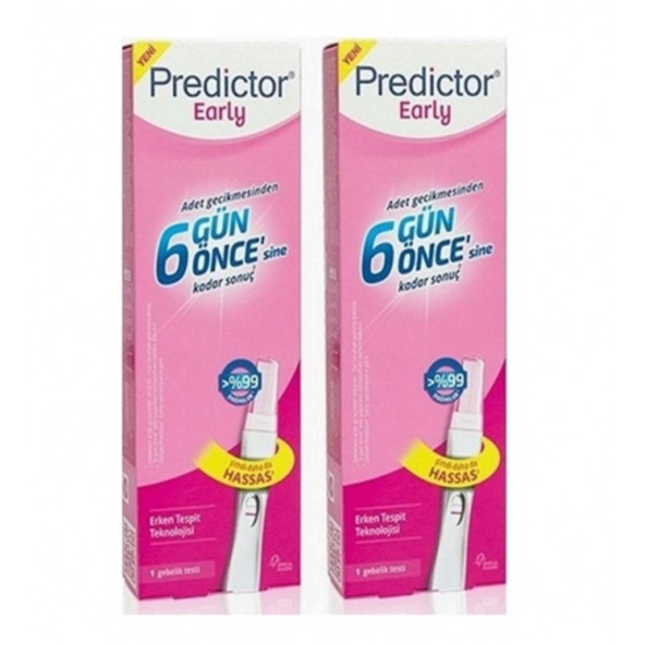 Predictor Early Erken Gebelik Testi 2'li Paket ürün görseli 1
