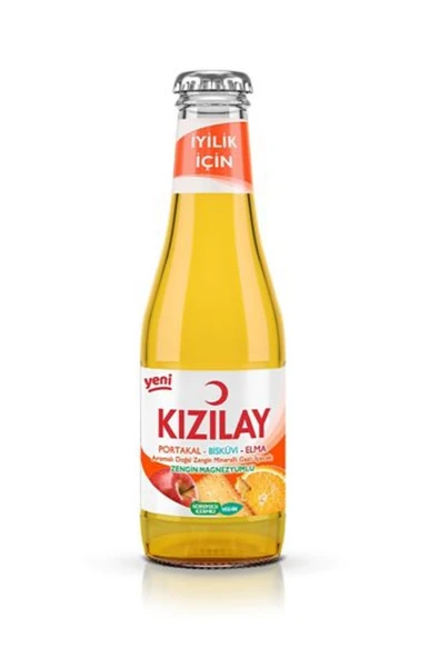 Portakal Bisküvi ve Elma Aromalı Maden Suyu 200 ml x 24 Şişe ürün görseli 1