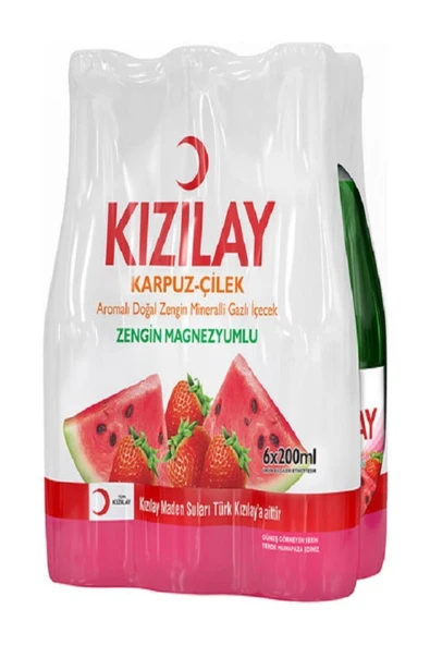 Soda Karpuz Çilek Aromalı 24'lı 200 ml ürün görseli 1