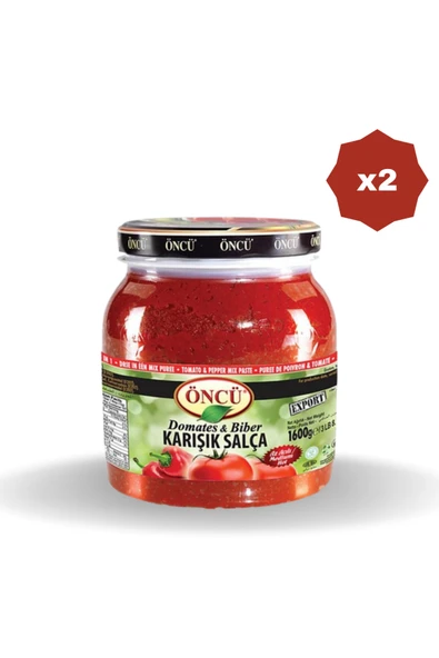ÖNCÜ SALÇA KARIŞIK 1600 GR - (2 ADET) ürün görseli 1